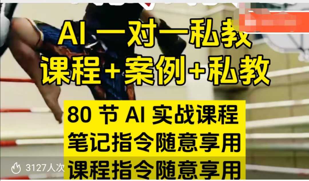 AI指令实战课，课程+案例，80节AI实战课程，笔记指令随意享用，课程指令随意享用(更新26年3月)-七州人网创