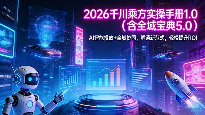 2026 千川乘方实操手册 1.0(含全域宝典 5.0-七州人网创