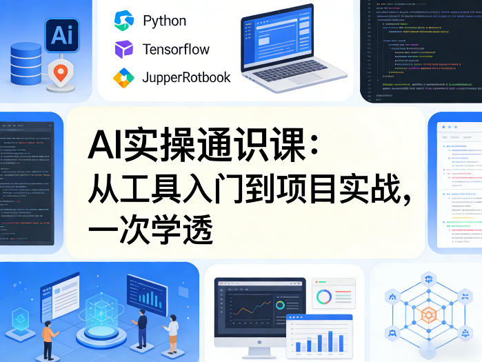 AI实操通识课，从工具入门到项目实战，一次学透-七州人网创