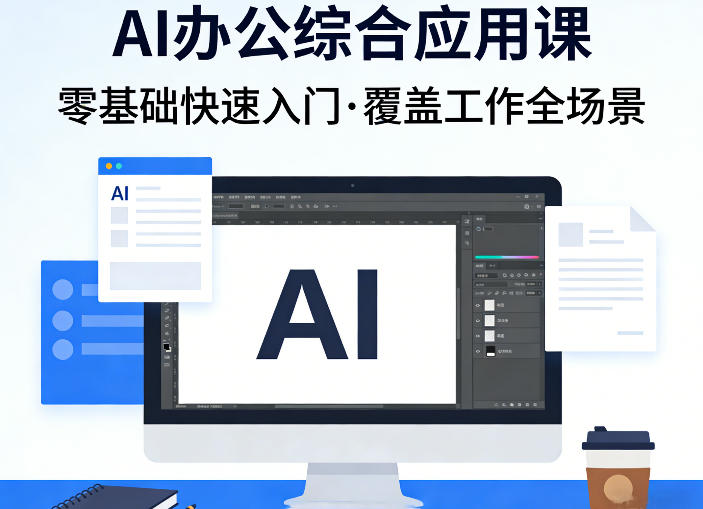 AI办公综合应用课，零基础快速入门，覆盖了工作中各种应用场景-七州人网创