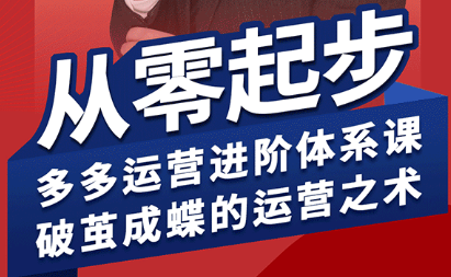 海神·拼多多运营进阶系统课(更新2026)-七州人网创