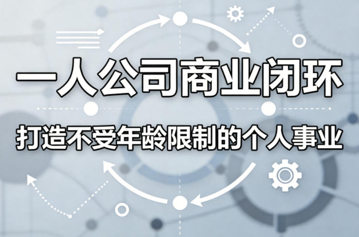 一人公司商业闭环，打造一份不受年龄限制的个人事业-七州人网创