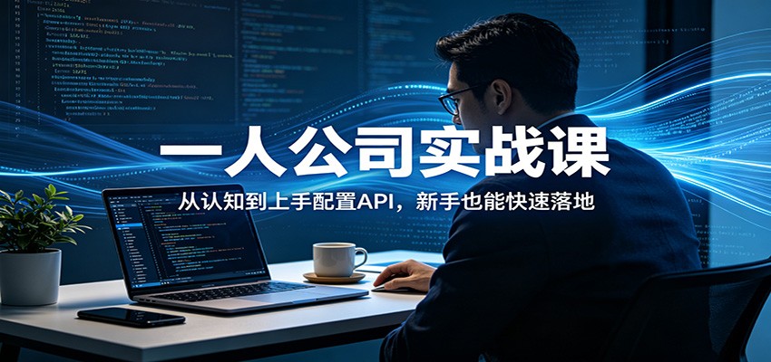 图片[1]-一人公司实战课：从认知到上手配置API，新手也能快速落地-七州人网创