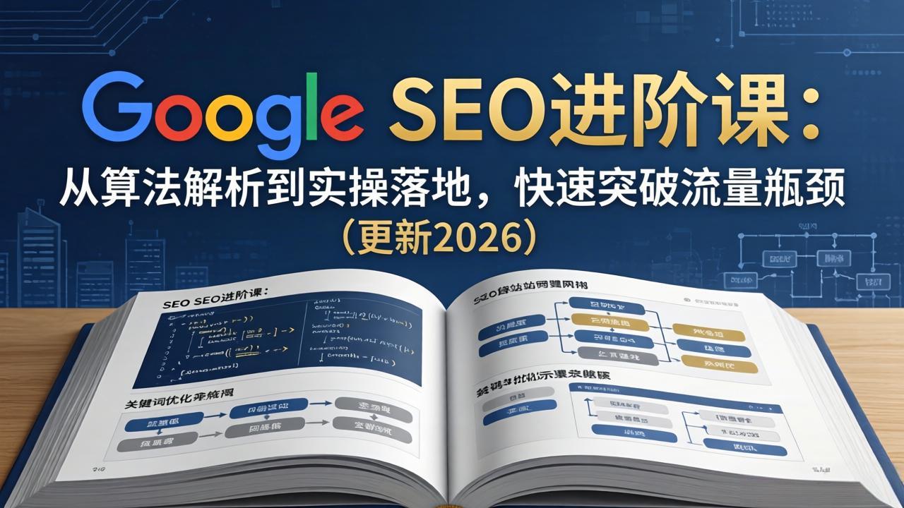 Google SEO进阶课：从算法解析到实操落地，快速突破流量瓶颈(更新2026-七州人网创