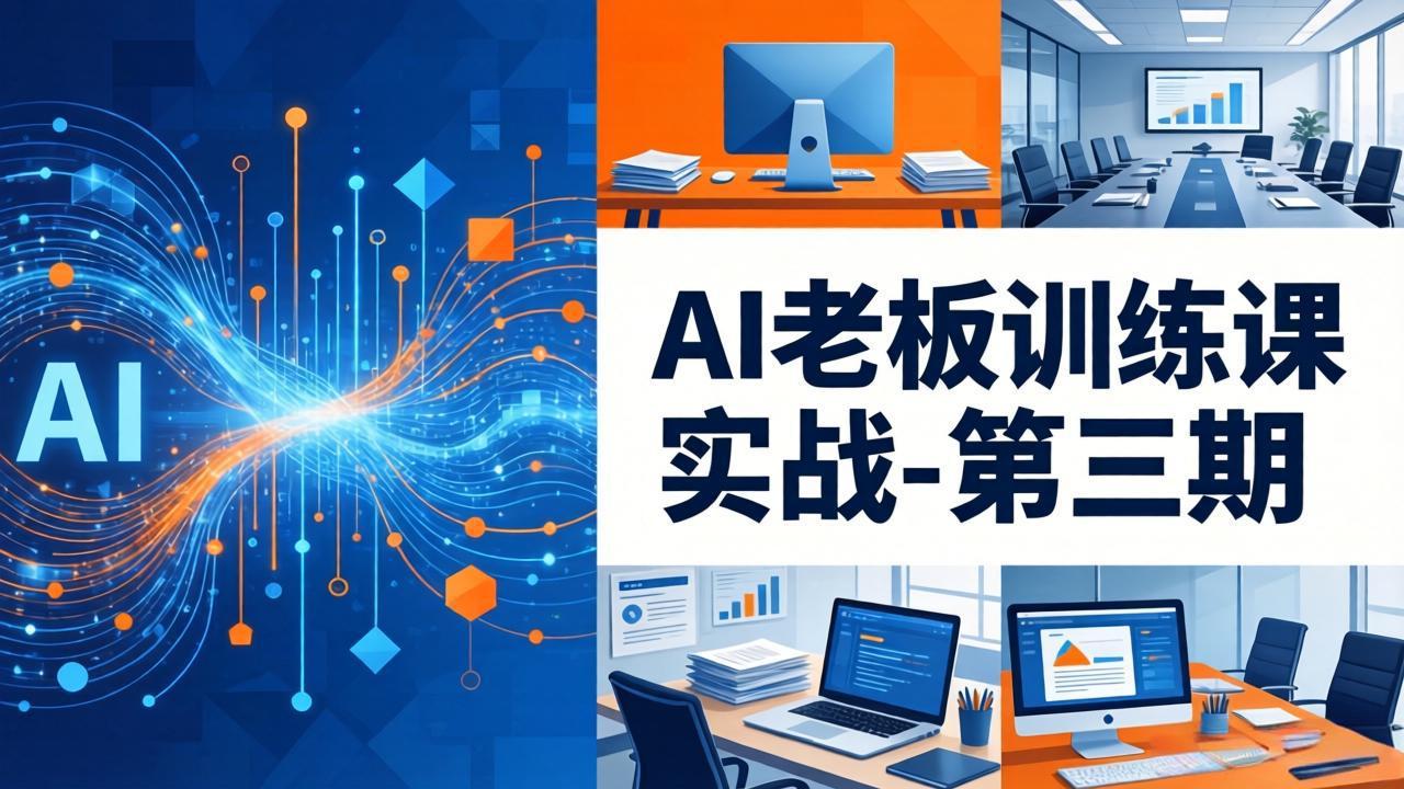 AI老板训练课实战-第三期：AI+内容应用落地教学，从0到1打通AI变现完整路径-七州人网创